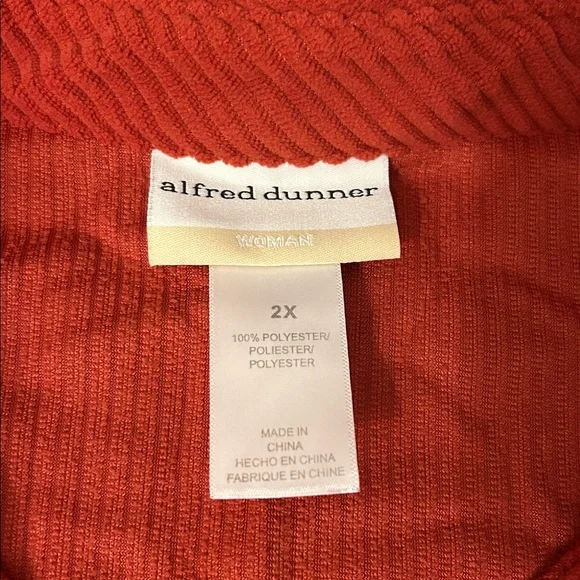 Alfred Dunner Ribbed Corduroy Shacket - Picture 4 of 5